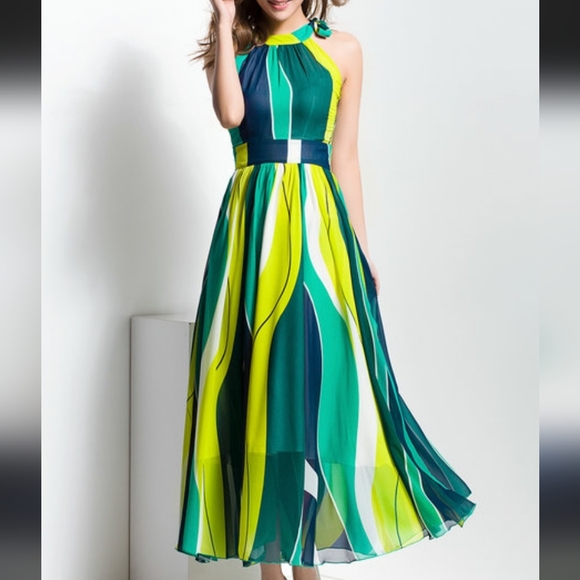 Borme Dresses & Skirts - Elegant Multicolor Maxi Dress
